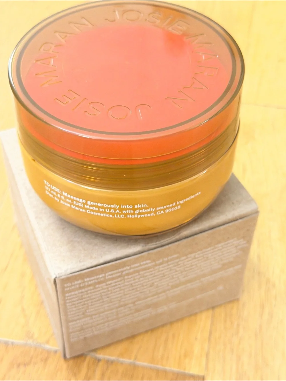 NEW JOSIE MARAN Whipped Argan Oil Body Butter - Topless Tangerine 177 ml